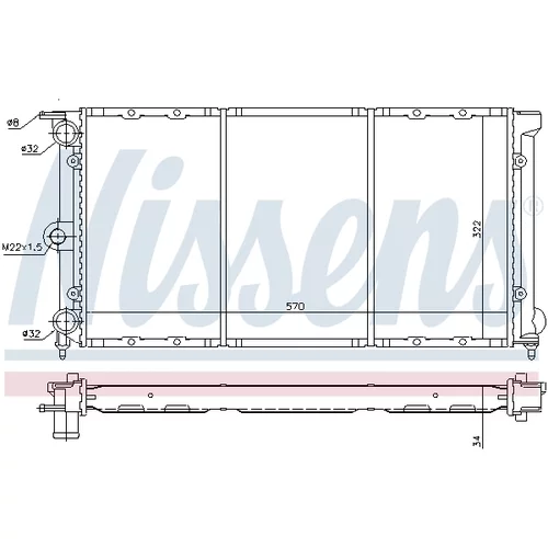 Chladič motora 652611 /NISSENS/ - obr. 4