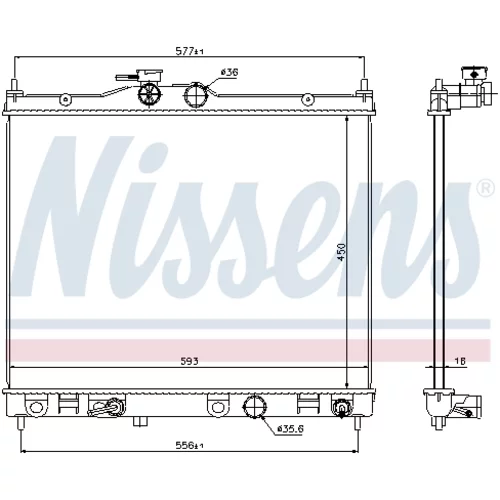 Chladič motora 67369 /NISSENS/ - obr. 5