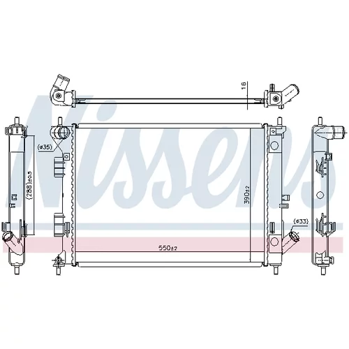 Chladič motora 67555 /NISSENS/ - obr. 4