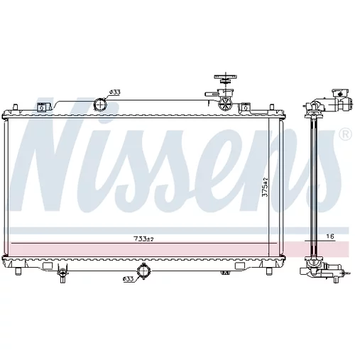 Chladič motora 68539 /NISSENS/ - obr. 5