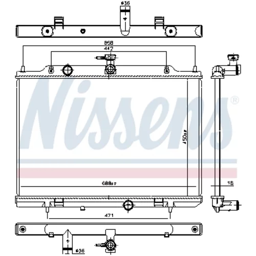 Chladič motora 686803 /NISSENS/ - obr. 4