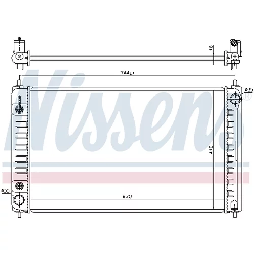 Chladič motora 68762 /NISSENS/ - obr. 4