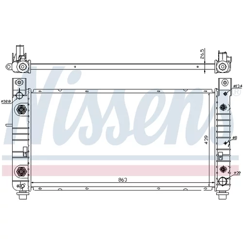 Chladič motora 69091 /NISSENS/ - obr. 4