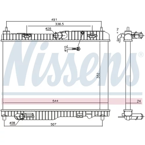 Chladič motora 69233 /NISSENS/ - obr. 5