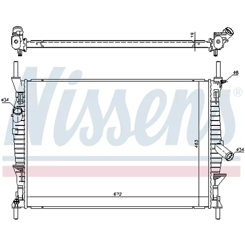 Chladič motora 69240 /NISSENS/ - obr. 4