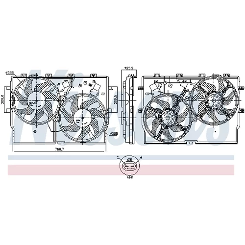 Ventilátor chladenia motora 850003 /NISSENS/ - obr. 8