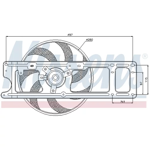 Ventilátor chladenia motora 85254 /NISSENS/ - obr. 9