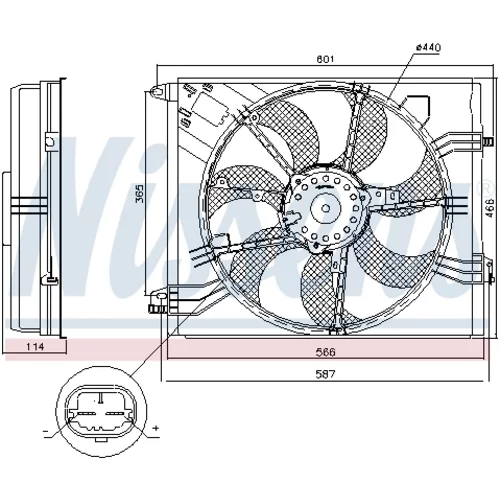 Ventilátor chladenia motora 85948 /NISSENS/ - obr. 5