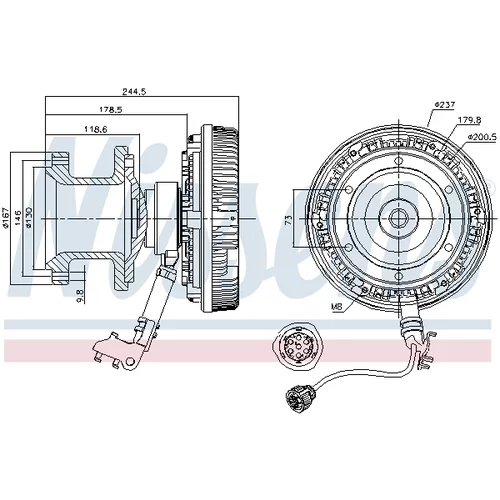 Spojka ventilátora chladenia 86053 /NISSENS/ - obr. 6
