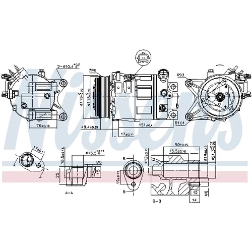 Kompresor klimatizácie 890226 /NISSENS/ - obr. 6