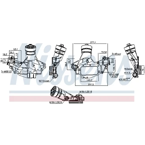 Chladič motorového oleja 90931 /NISSENS/ - obr. 9