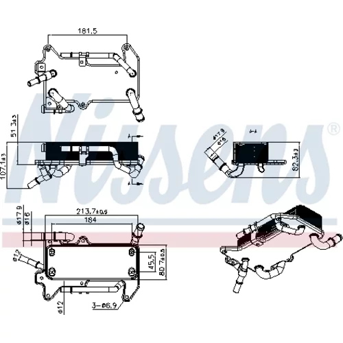 Chladič oleja automatickej prevodovky 91521 /NISSENS/ - obr. 4