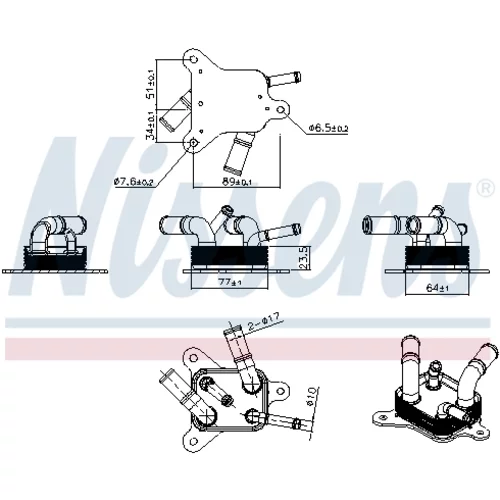 Chladič oleja automatickej prevodovky 91567 /NISSENS/ - obr. 4