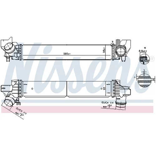 Chladič plniaceho vzduchu 961269 /NISSENS/ - obr. 4