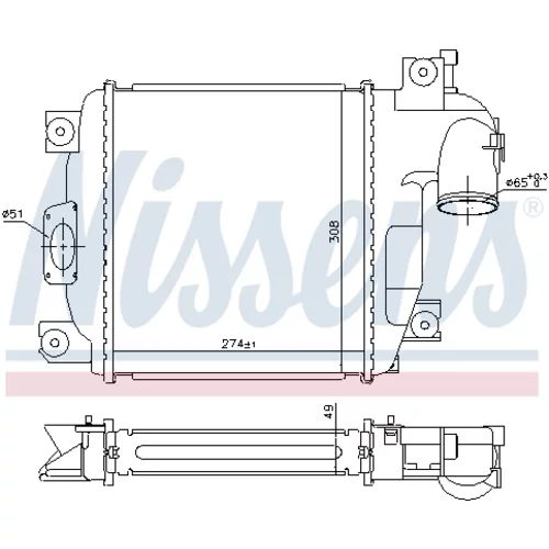 Chladič plniaceho vzduchu 961424 /NISSENS/ - obr. 5