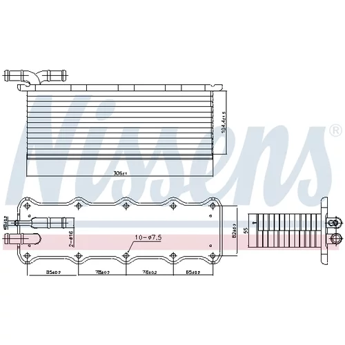Chladič plniaceho vzduchu 96318 /NISSENS/ - obr. 5