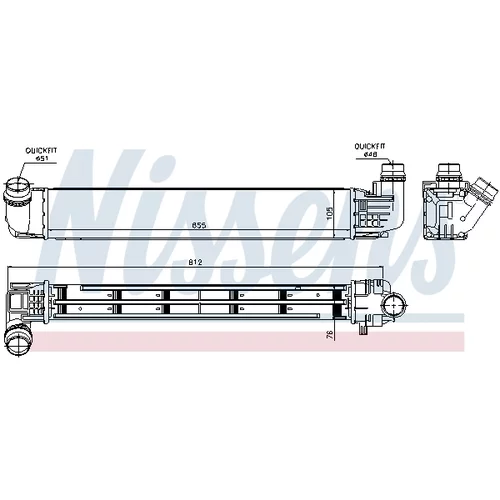 Chladič plniaceho vzduchu 96533 /NISSENS/ - obr. 4