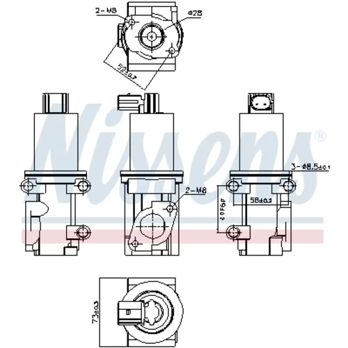 EGR ventil 98185 /NISSENS/ - obr. 6