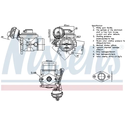 EGR ventil 98302 /NISSENS/ - obr. 4