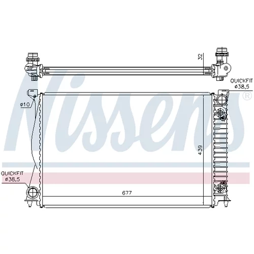 Chladič motora 60232A /NISSENS/ - obr. 6