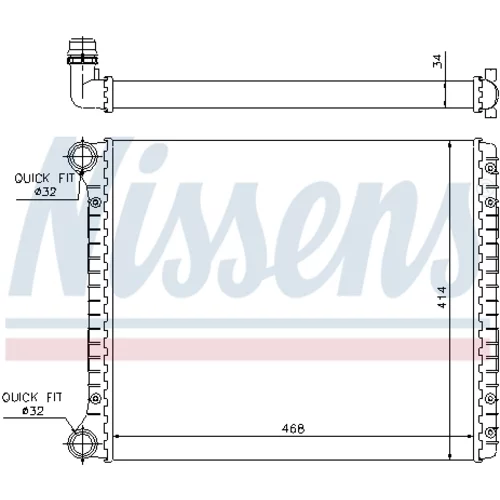 Chladič motora 60426 /NISSENS/ - obr. 5