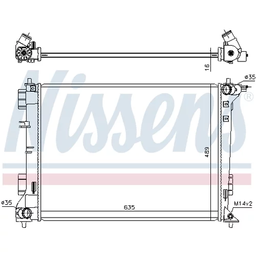 Chladič motora 606603 /NISSENS/ - obr. 5