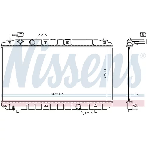 Chladič motora 606666 /NISSENS/ - obr. 4