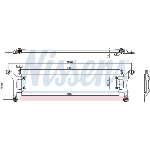 Chladič motora 606955 /NISSENS/ - obr. 4