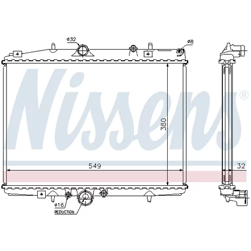 Chladič motora 61292A /NISSENS/ - obr. 4