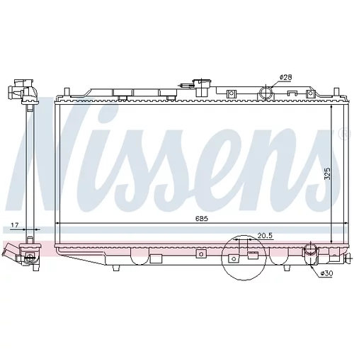 Chladič motora 62276 /NISSENS/ - obr. 4