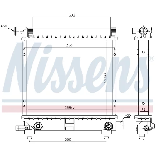 Chladič motora 62550 /NISSENS/ - obr. 4