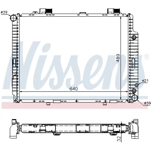 Chladič motora 62608A /NISSENS/ - obr. 5