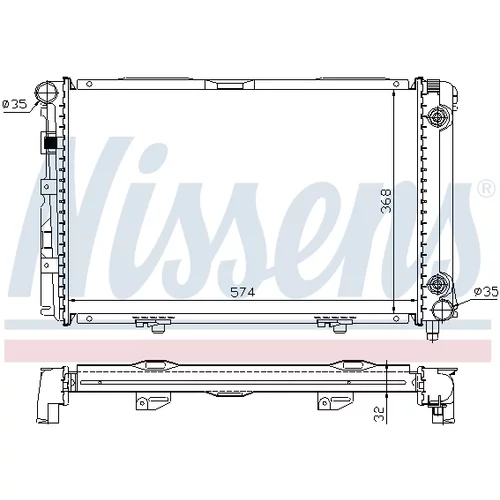 Chladič motora 62670A /NISSENS/ - obr. 5