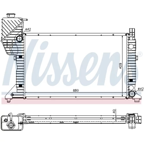 Chladič motora 62685A /NISSENS/ - obr. 5