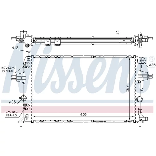 Chladič motora 63003A /NISSENS/ - obr. 4