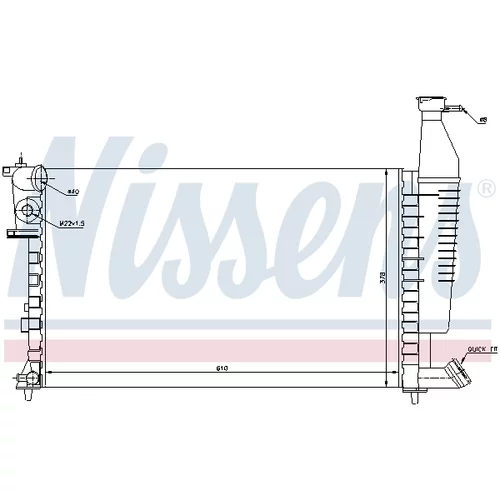 Chladič motora 63716 /NISSENS/ - obr. 4