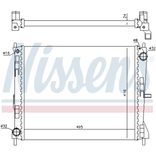 Chladič motora 637605 /NISSENS/ - obr. 4