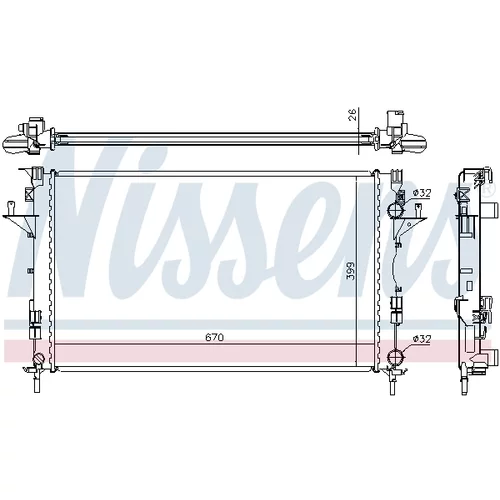 Chladič motora 63816A /NISSENS/ - obr. 4