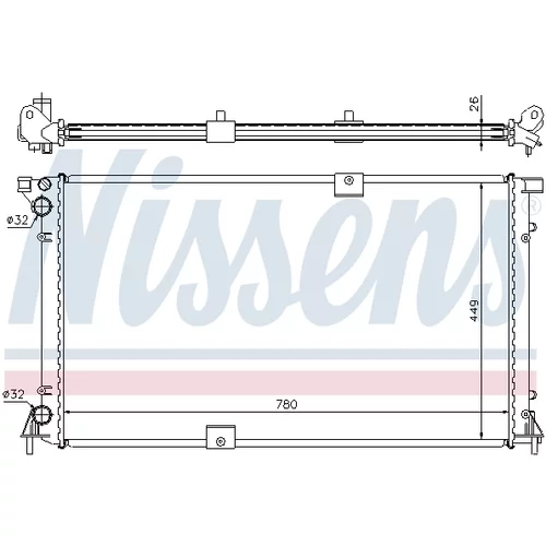 Chladič motora 63818A /NISSENS/ - obr. 4