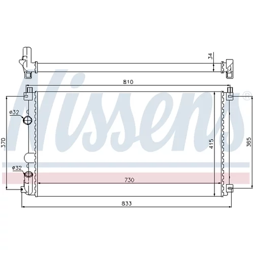 Chladič motora 63819 /NISSENS/ - obr. 4
