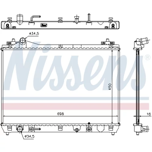 Chladič motora 64199 /NISSENS/ - obr. 5