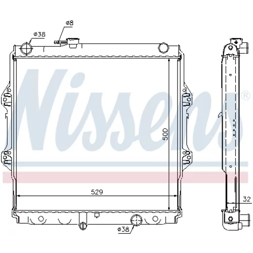 Chladič motora 64598A /NISSENS/ - obr. 5
