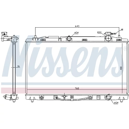 Chladič motora 646812 /NISSENS/ - obr. 4