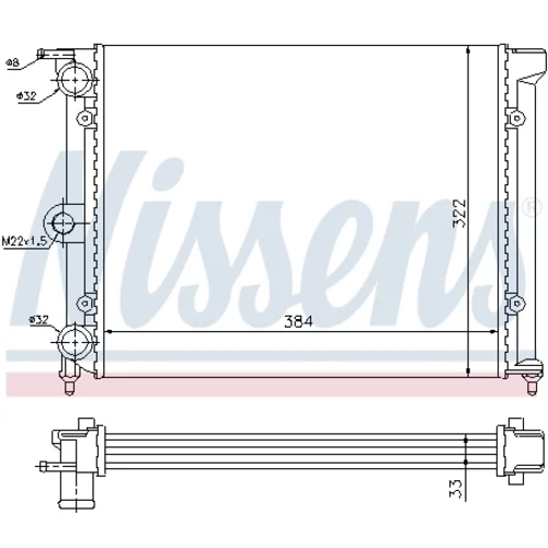 Chladič motora 651711 /NISSENS/ - obr. 4