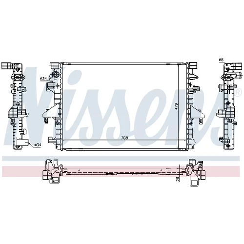 Chladič motora 65285 /NISSENS/ - obr. 4