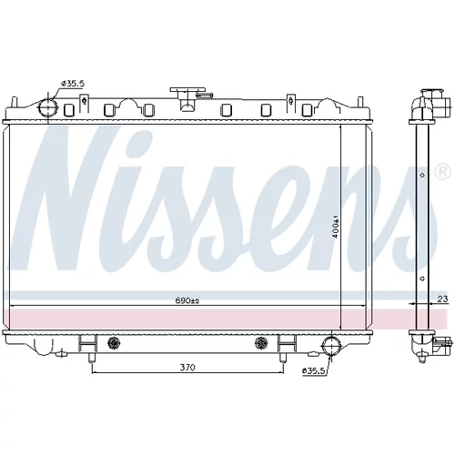 Chladič motora 67352 /NISSENS/ - obr. 4