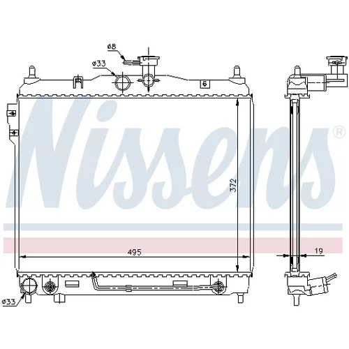Chladič motora 67496 /NISSENS/ - obr. 4