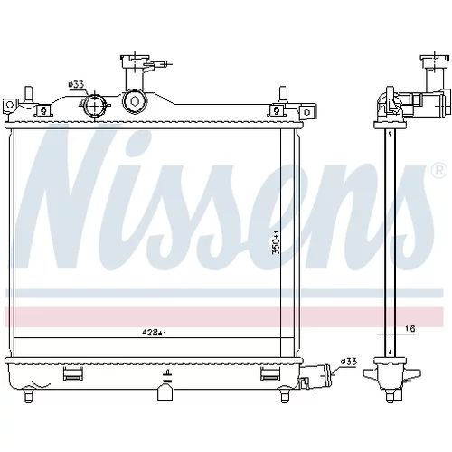 Chladič motora 675023 /NISSENS/ - obr. 4