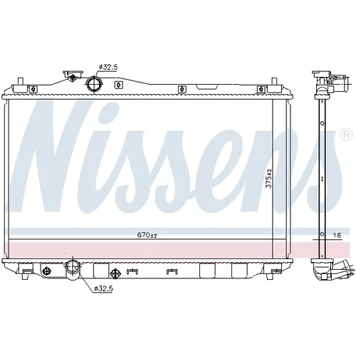 Chladič motora 68093 /NISSENS/ - obr. 4
