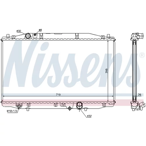 Chladič motora 68131 /NISSENS/ - obr. 6